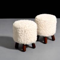 Pair of Stools, Manner of Philip Arctander - Sold for $1,408 on 12-03-2022 (Lot 615).jpg